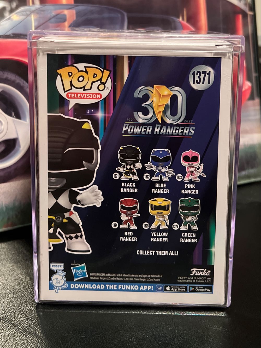 Black Ranger - 1371  - Power Rangers - Funko Pop Television - Power Rangers vinyl figure collectible [Barcode 889698721547] - Main Image 2