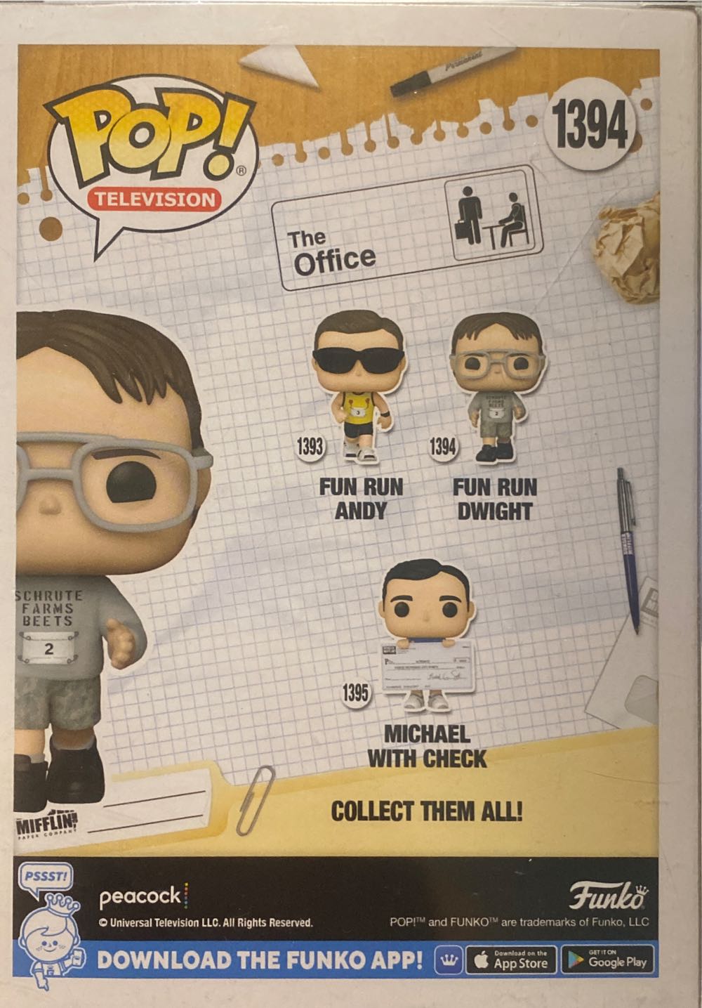 The Office: Fun Run Dwight  vinyl figure collectible [Barcode 889698657594] - Main Image 4