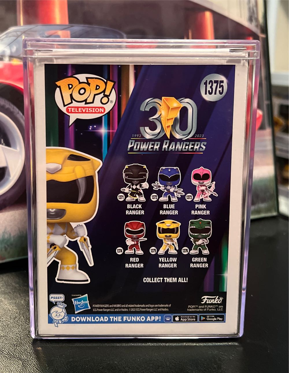 Yellow Ranger - 1375  - Power Rangers - Funko Pop Television - Power Rangers vinyl figure collectible [Barcode 889698721585] - Main Image 2