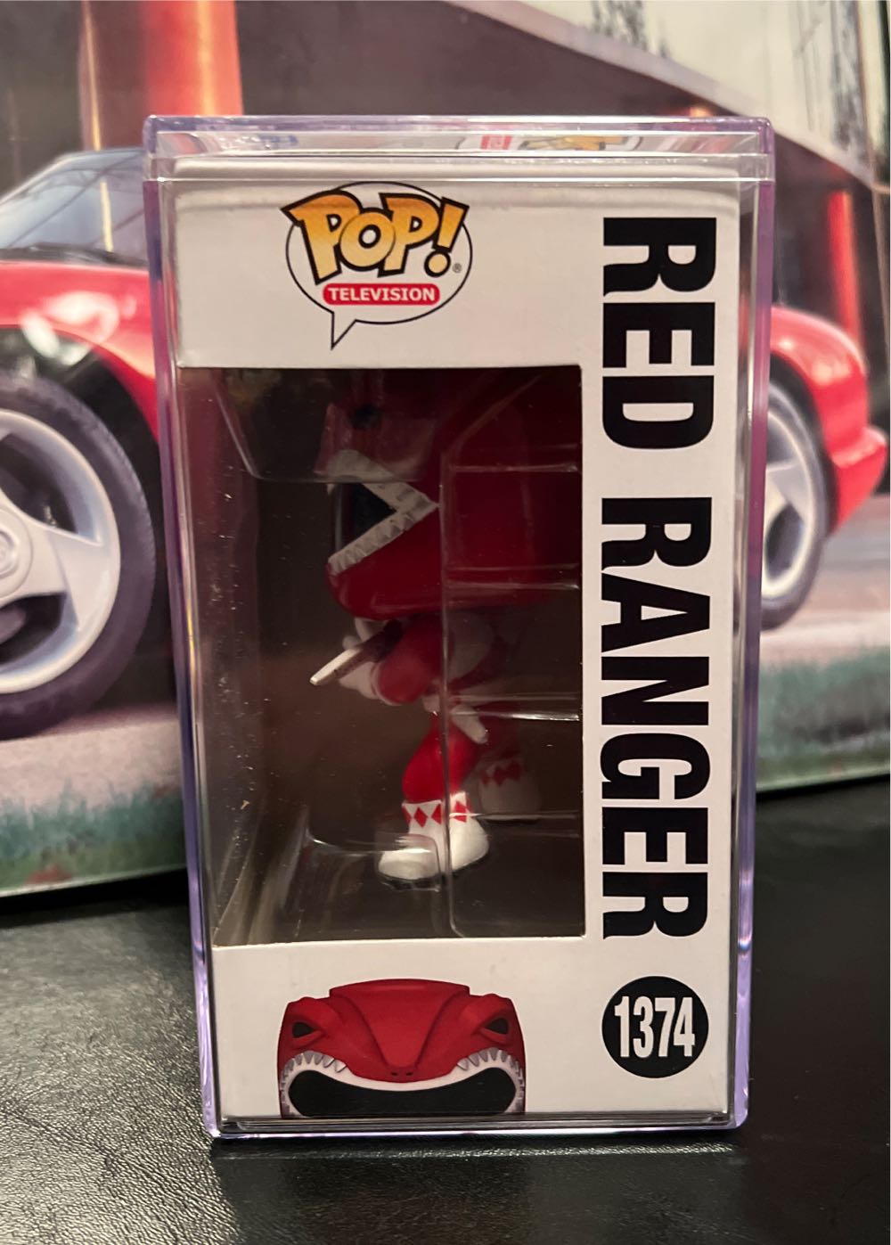 Red Ranger - 1374  - Power Rangers - Funko Pop Television - Mighty Morphin Power Rangers vinyl figure collectible [Barcode 889698721578] - Main Image 3