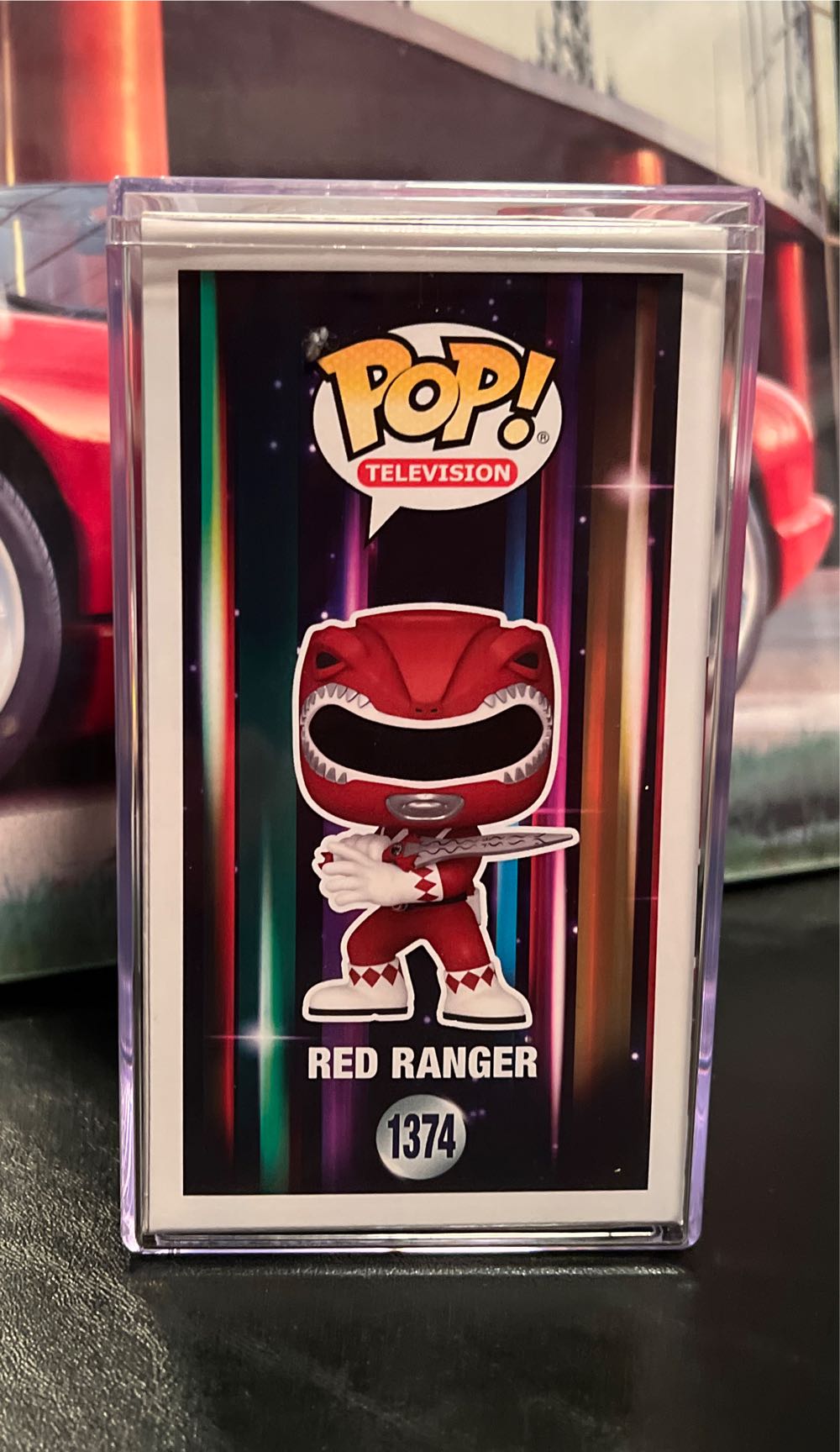 Red Ranger - 1374  - Power Rangers - Funko Pop Television - Mighty Morphin Power Rangers vinyl figure collectible [Barcode 889698721578] - Main Image 4
