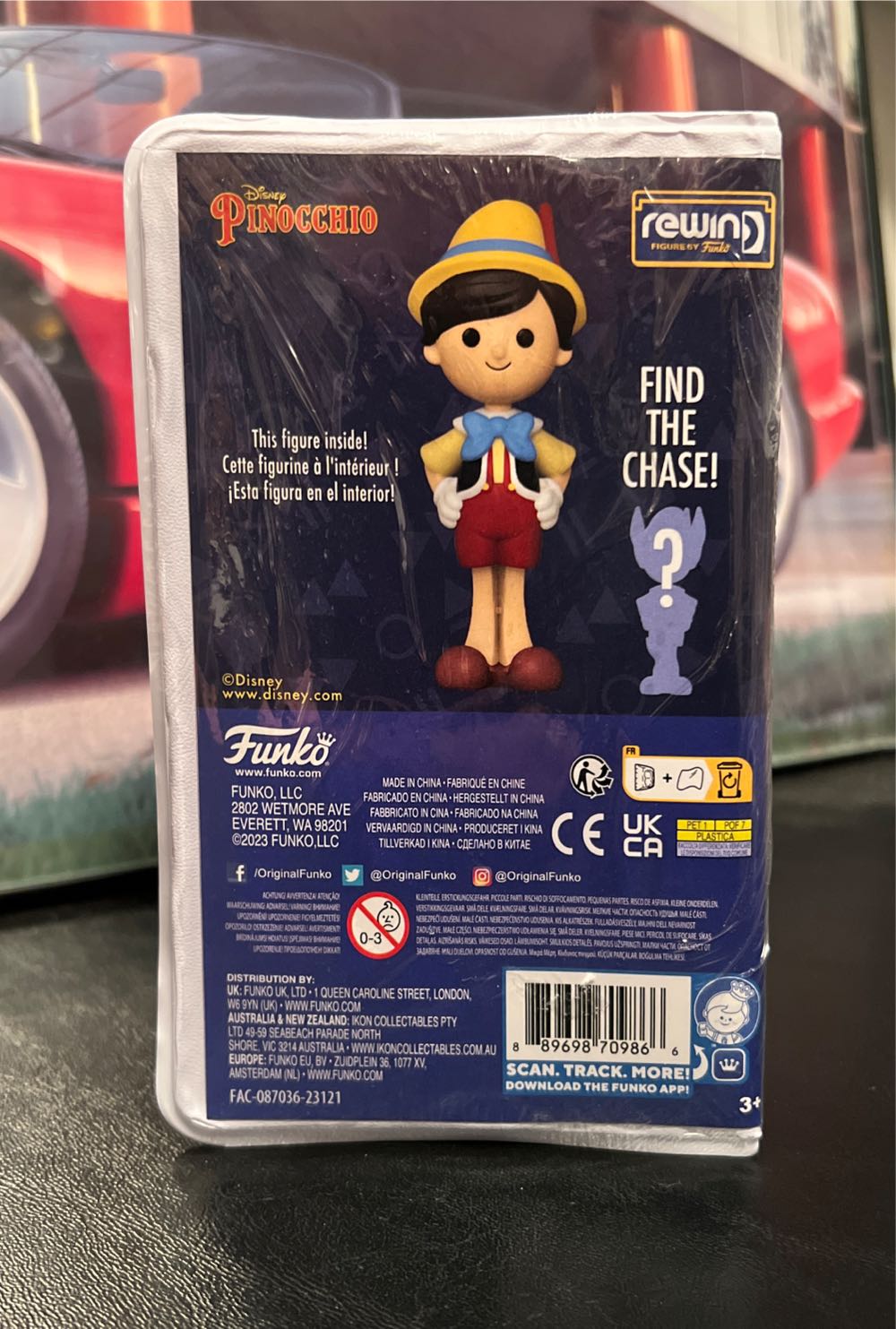 FUNKO REWIND FIGURE: DISNEY PINOCCHIO FIGURE *CHASE* - Pinocchio vinyl figure collectible [Barcode 889698709866] - Main Image 2