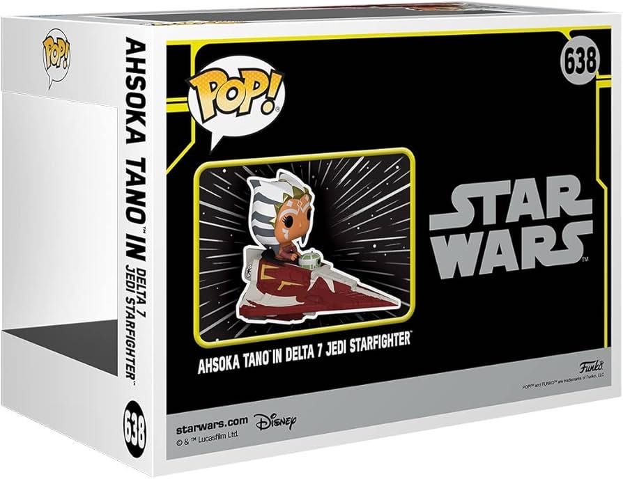 Ahsoka Tano (In Delta 7 Jedi Starfighter) - Star Wars: Clone Wars vinyl figure collectible [Barcode 889698737067] - Main Image 2