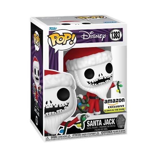 Santa Jack (Glows In The Dark) - The Nightmare Before Christmas vinyl  figure collectible [Barcode 889698739436]