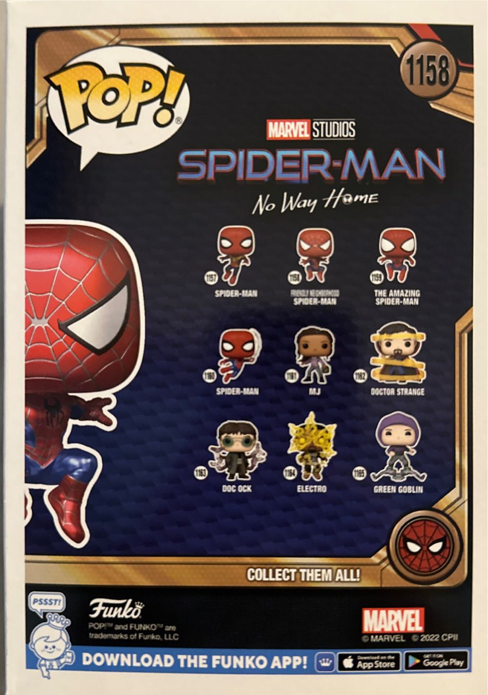 Spider-Man $30 Hot Topic Metalic 1158  vinyl figure collectible - Main Image 2