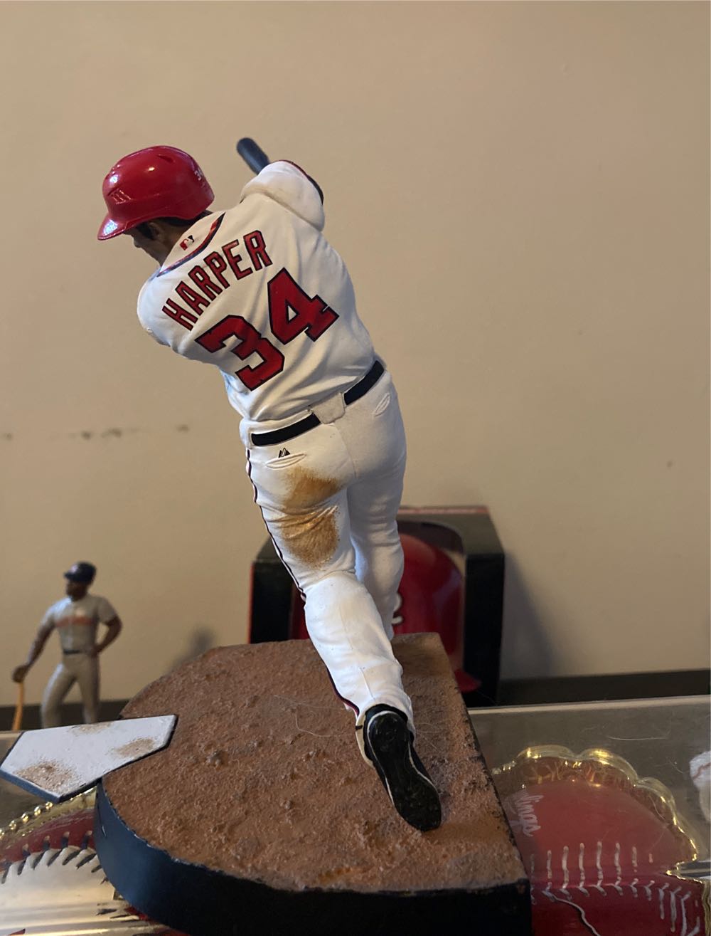 Bryce Harper Washington Nationals Collector Club Exclusive New Debut Mlb Sportspicks Sports Red Variant Jersey Picks Action  vinyl figure collectible [Barcode 787926923858] - Main Image 3