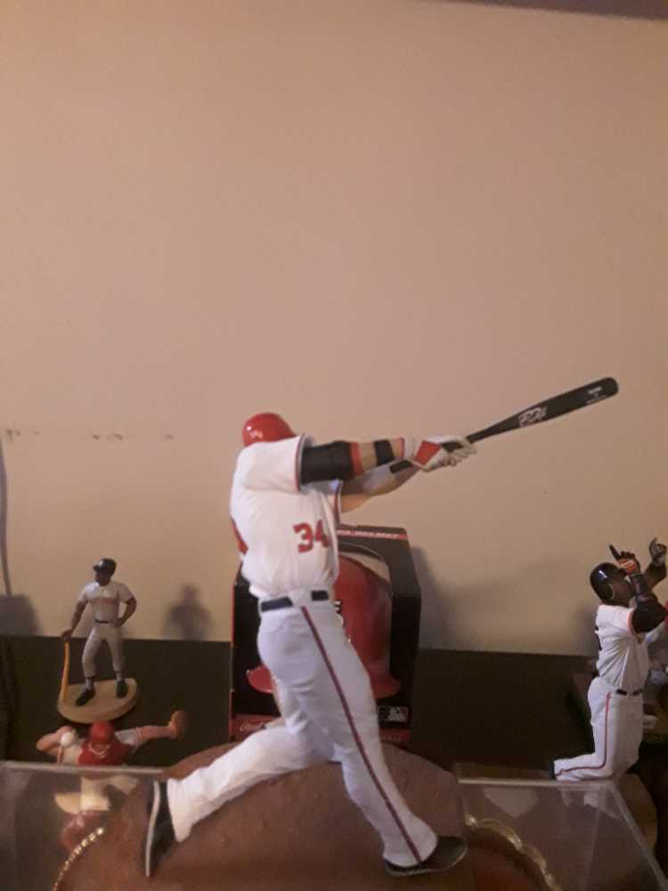 Bryce Harper Washington Nationals Collector Club Exclusive New Debut Mlb Sportspicks Sports Red Variant Jersey Picks Action  vinyl figure collectible [Barcode 787926923858] - Main Image 4