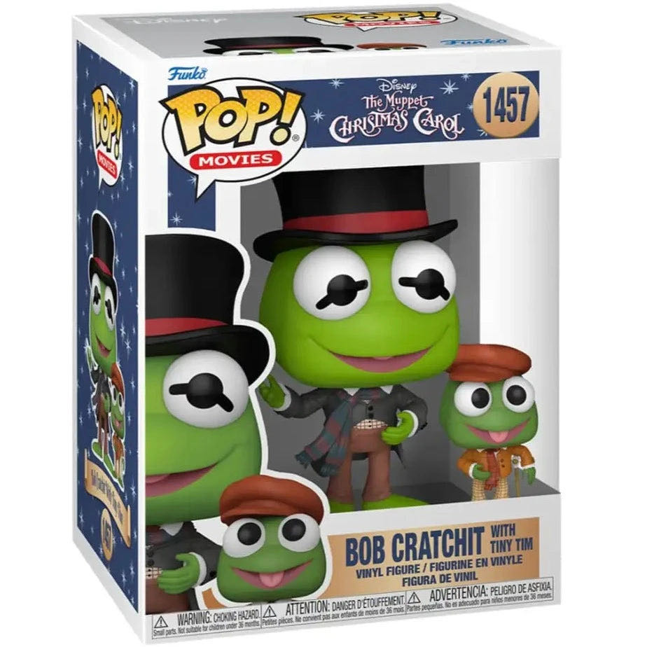 Kermit as Bob Cratchit With Tiny Tim - The Muppets vinyl figure collectible [Barcode 889698724142] - Main Image 2