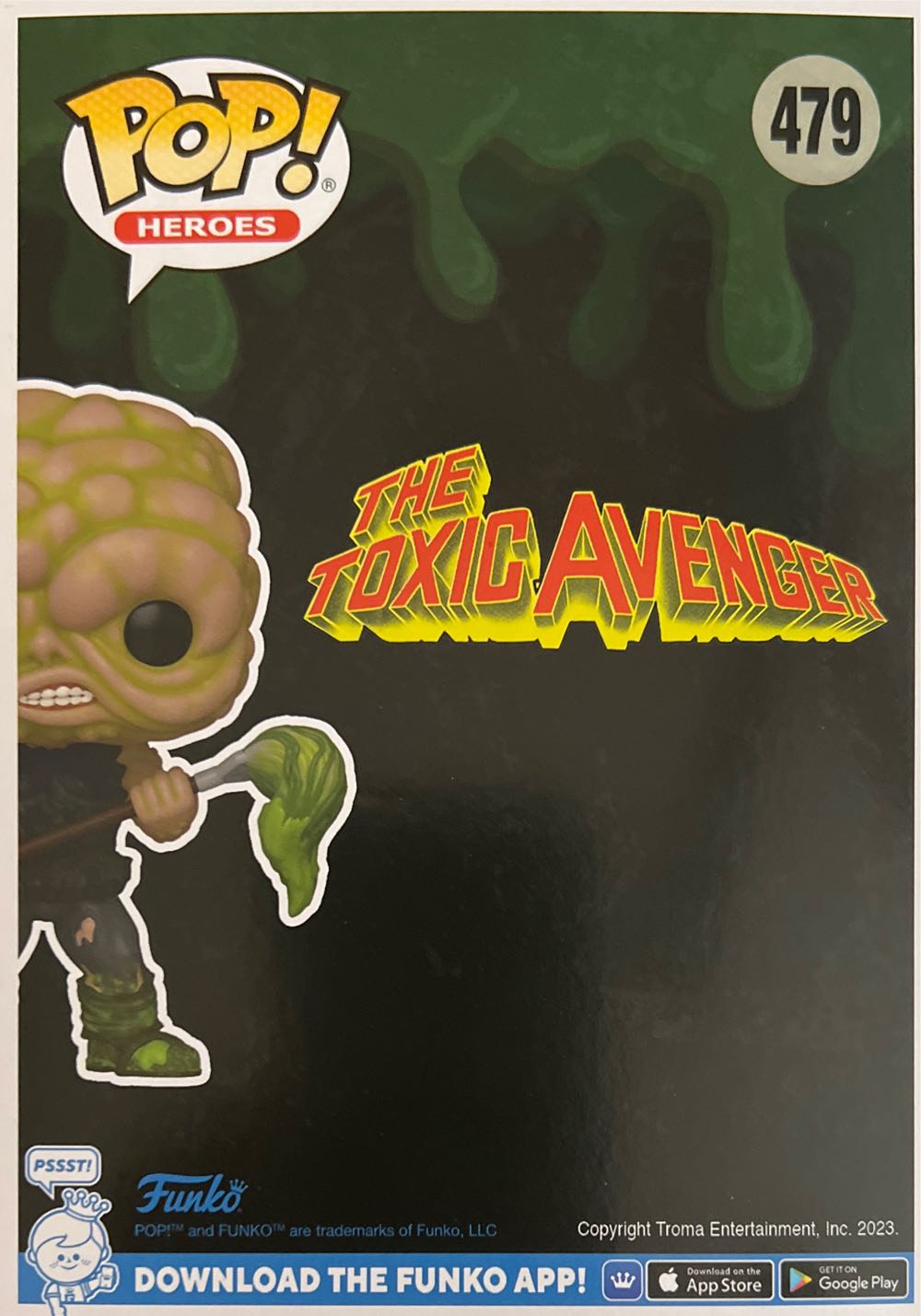 The Toxic Avenger Gitd  vinyl figure collectible [Barcode 889698740616] - Main Image 2