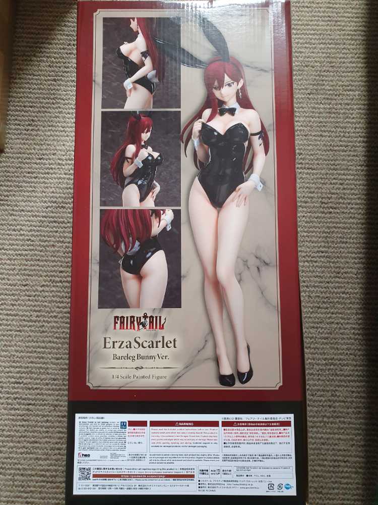 Freeing Fairy Tail: Erza Scarlet Bare Leg Bunny Ver. Pvc Figure Multicolor  vinyl figure collectible [Barcode 4570001510915] - Main Image 4
