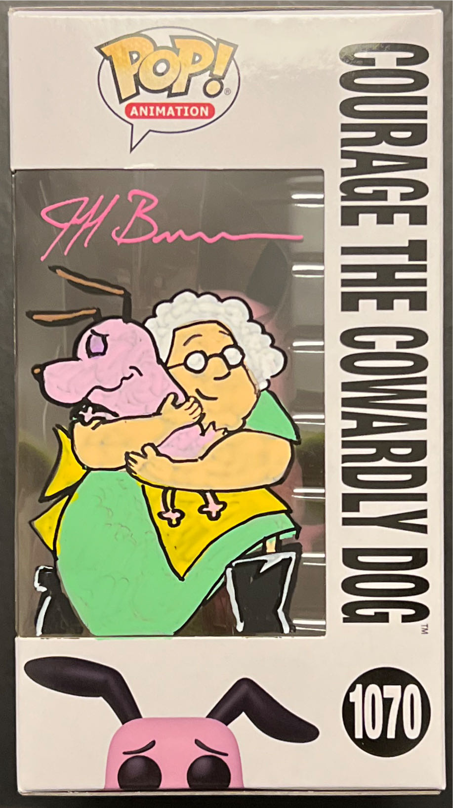 Courage The Cowardly Dog <Flocked>  vinyl figure collectible [Barcode 889698589352] - Main Image 2