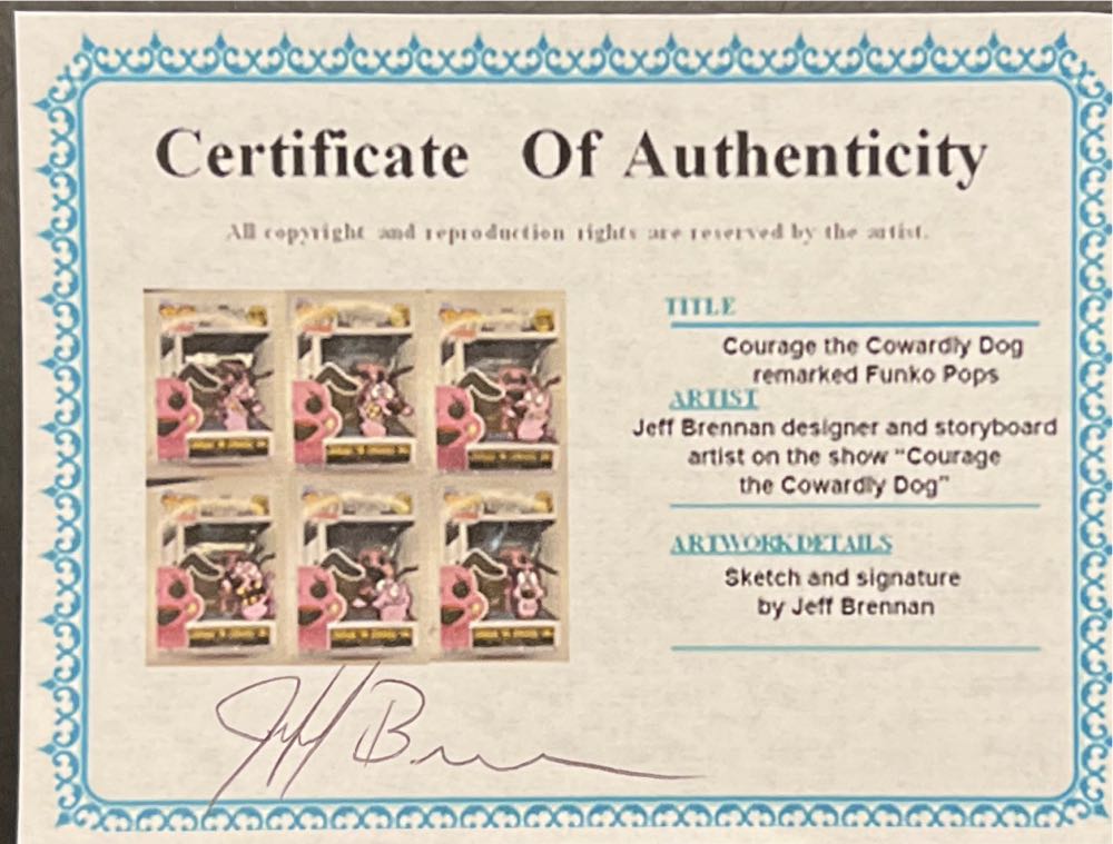 Courage The Cowardly Dog <Flocked>  vinyl figure collectible [Barcode 889698589352] - Main Image 4