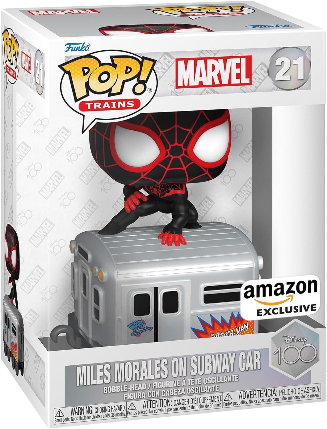 Miles Morales On Subway Car - Disney vinyl figure collectible [Barcode 889698704588] - Main Image 2