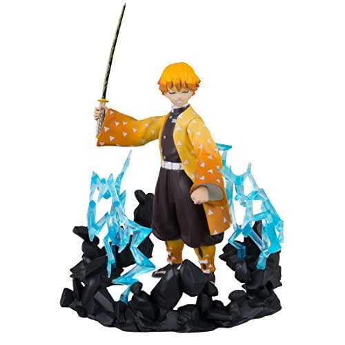 Mcfarlane Toys Demon Slayer 5” Deluxe Wave 1 Zenitsu With Thunder Breathing Accessories  vinyl figure collectible [Barcode 787926137217] - Main Image 1