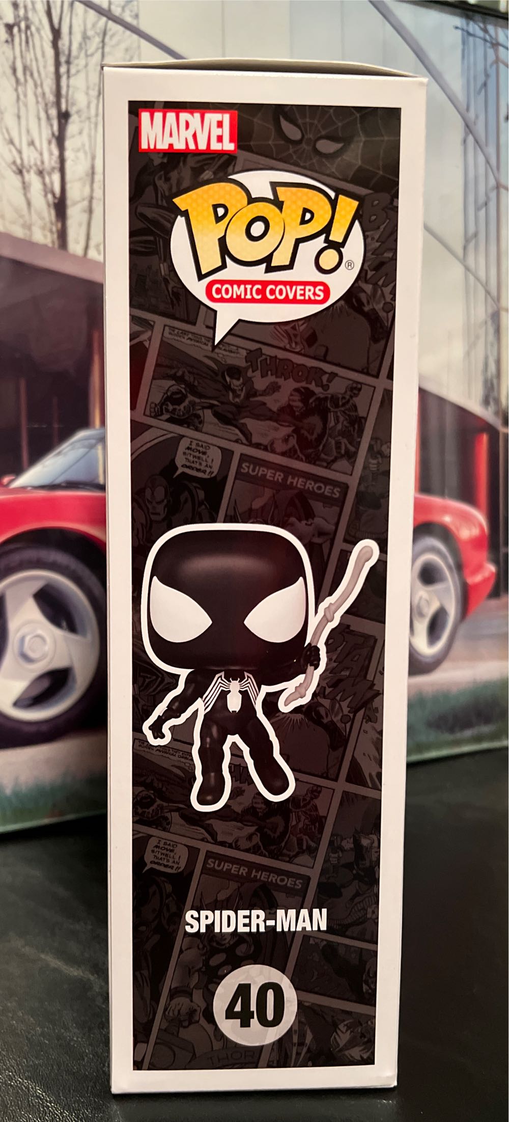 Spider-Man Comic Cover Pop! 40 (black Suit) - Spider-Man vinyl figure collectible [Barcode 889698725033] - Main Image 4