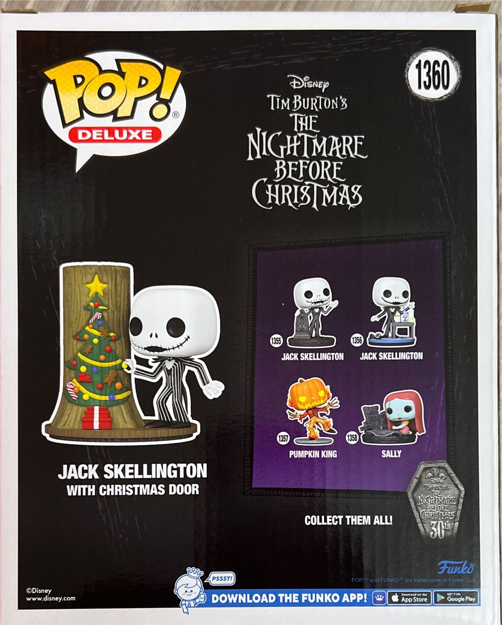 Jack Skellington With Christmas Door #3 - The Nightmare Before Christmas vinyl figure collectible [Barcode 889698723107] - Main Image 2