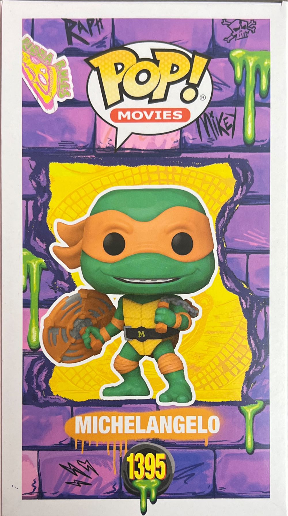 Michelangelo - 1395  - Teenage Mutant Ninja Turtles - Mutant Mayhem - Funko Pop Movies - Teenage Mutant Ninja Turtles vinyl figure collectible [Barcode 889698723367] - Main Image 3