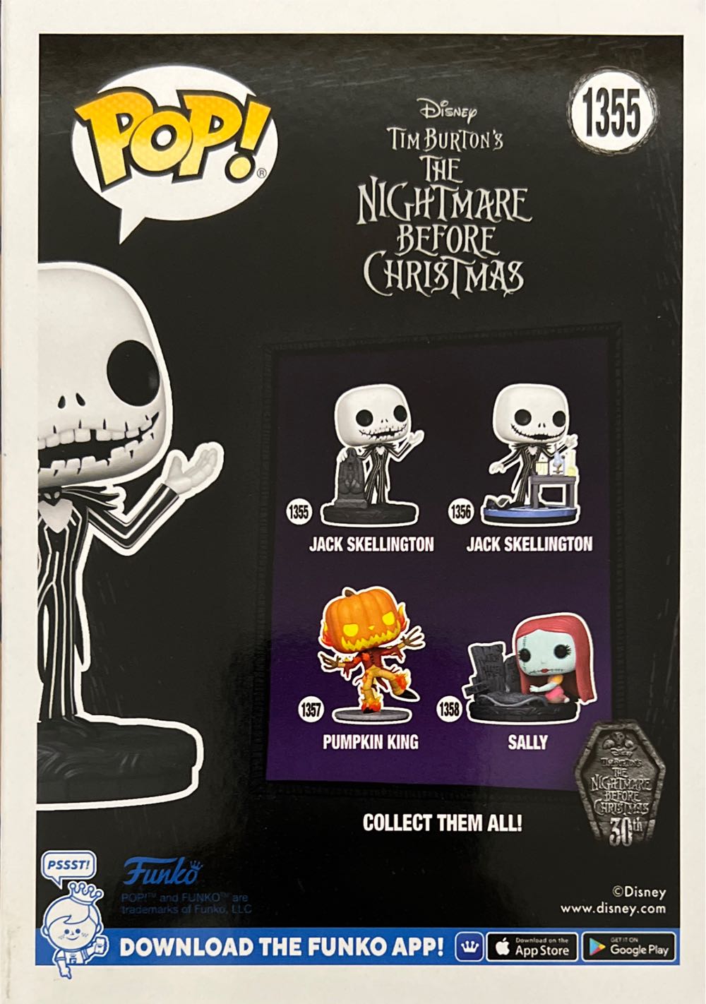 Jack Skellington - The Nightmare Before Christmas vinyl figure collectible [Barcode 889698723121] - Main Image 2
