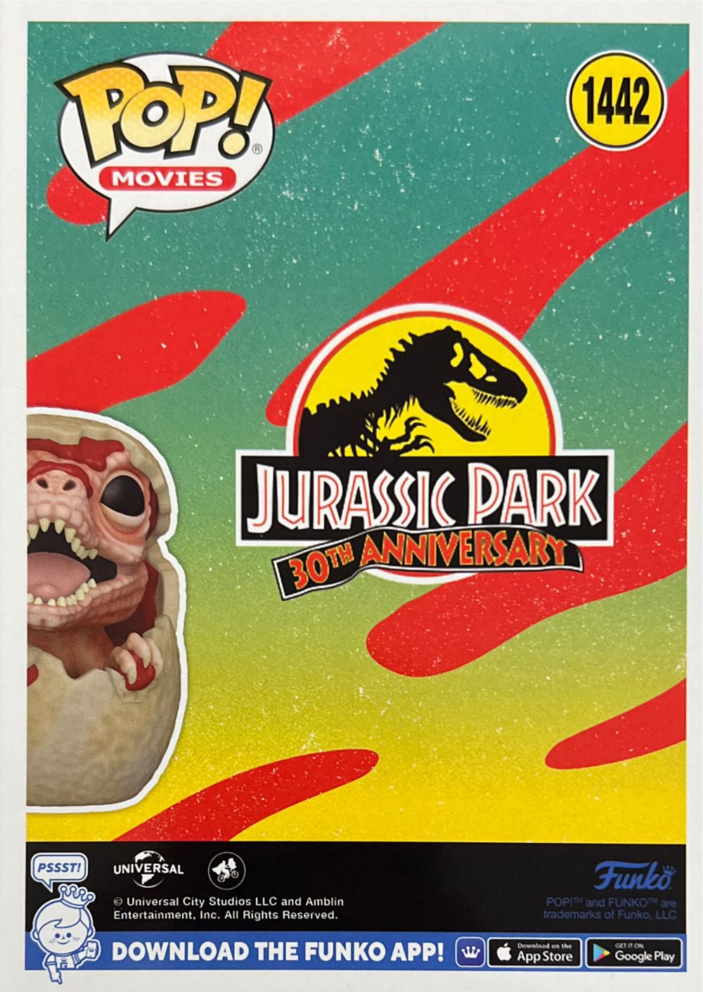 Hatching Raptor - Jurassic Park vinyl figure collectible [Barcode 889698717366] - Main Image 2