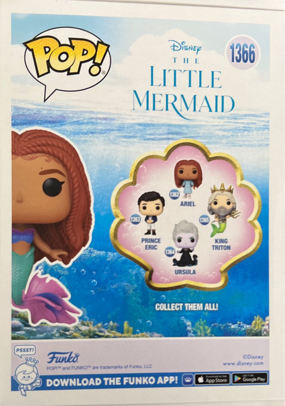 Ariel #1366 - The Little Mermaid vinyl figure collectible [Barcode 889698717564] - Main Image 2