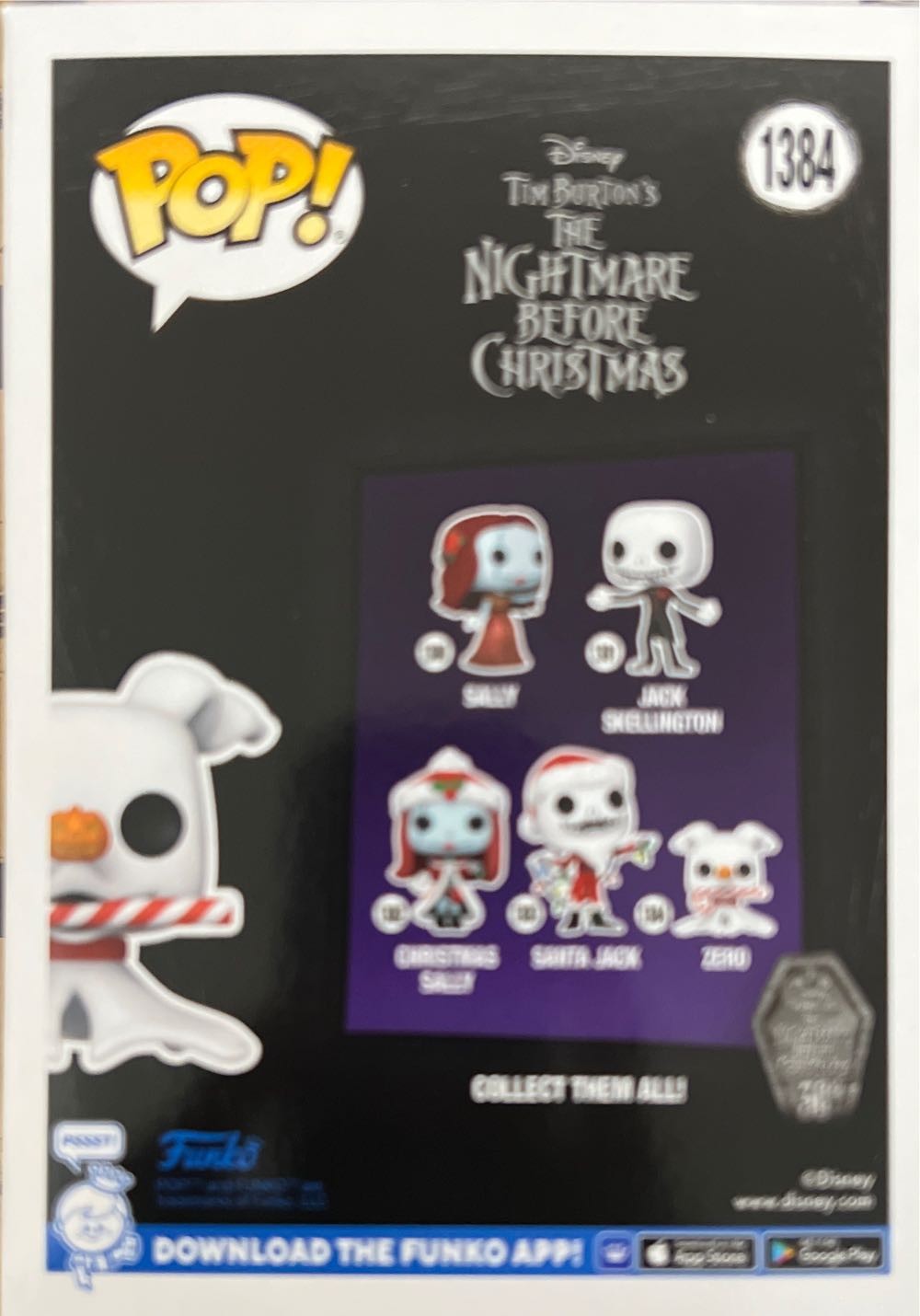Zero - The Nightmare Before Christmas vinyl figure collectible [Barcode 889698723879] - Main Image 2