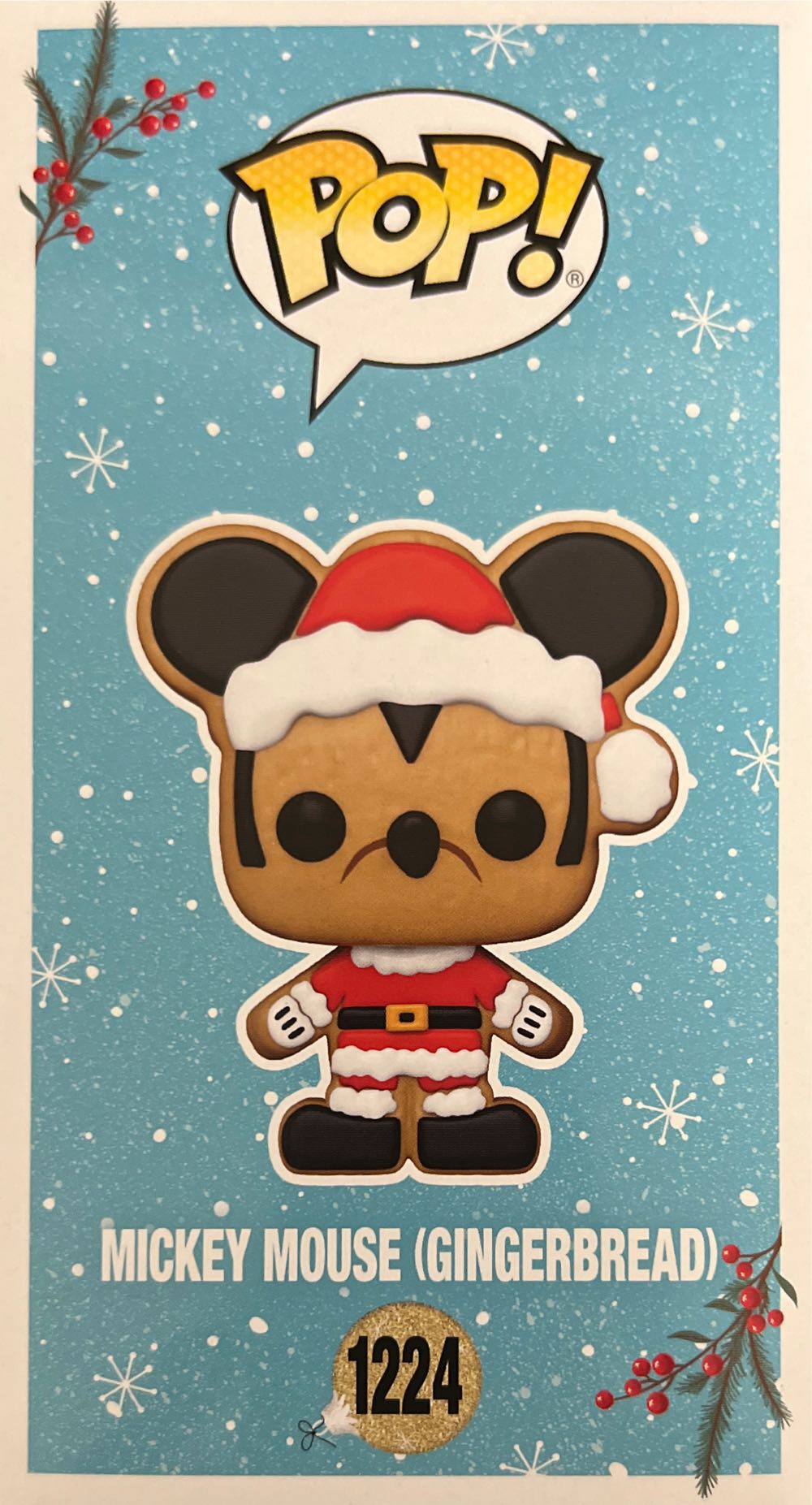 Funko Pop! Disney Christmas: Mickey Mouse (Gingerbread) # 1224 - Disney vinyl figure collectible [Barcode 889698643290] - Main Image 3