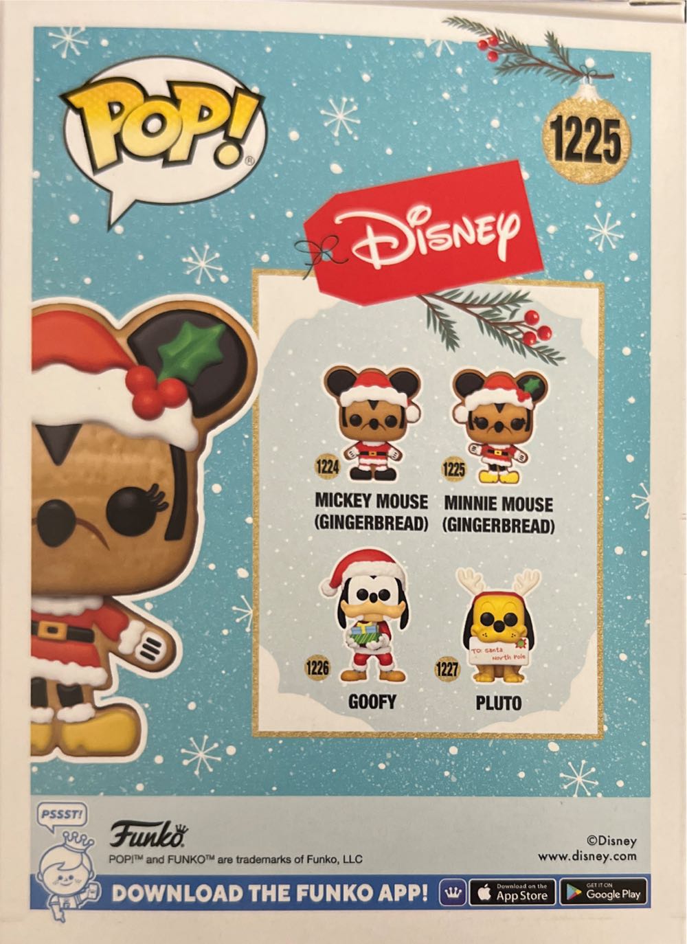 Funko Pop! Disney Christmas: Minnie Mouse (Gingerbread) # 1225 - Disney vinyl figure collectible [Barcode 889698643276] - Main Image 2