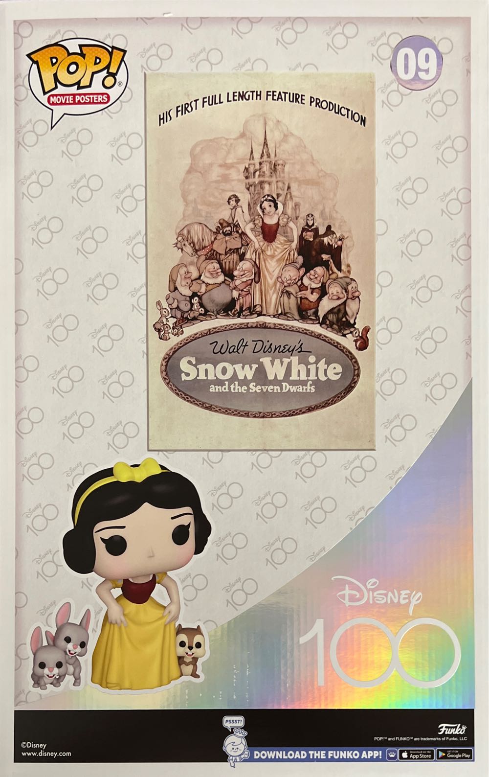 Snow White & Woodland Creatures - 09 (Disney 100) Funko Pop Movie Posters  vinyl figure collectible [Barcode 889698675802] - Main Image 2