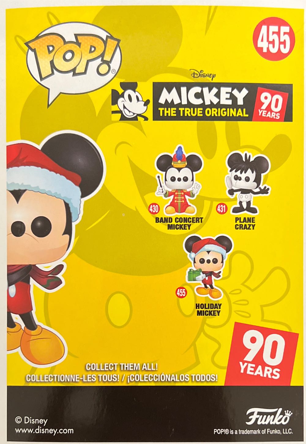 Holiday Mickey  vinyl figure collectible [Barcode 889698357531] - Main Image 2