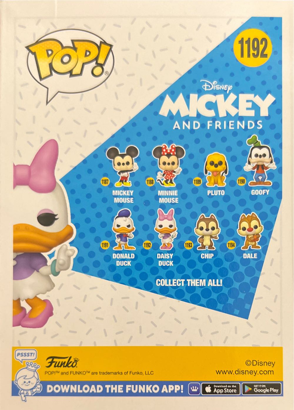 Mickey and Friends: Daisy Duck, #1192 - Disney vinyl figure collectible [Barcode 889698596190] - Main Image 2