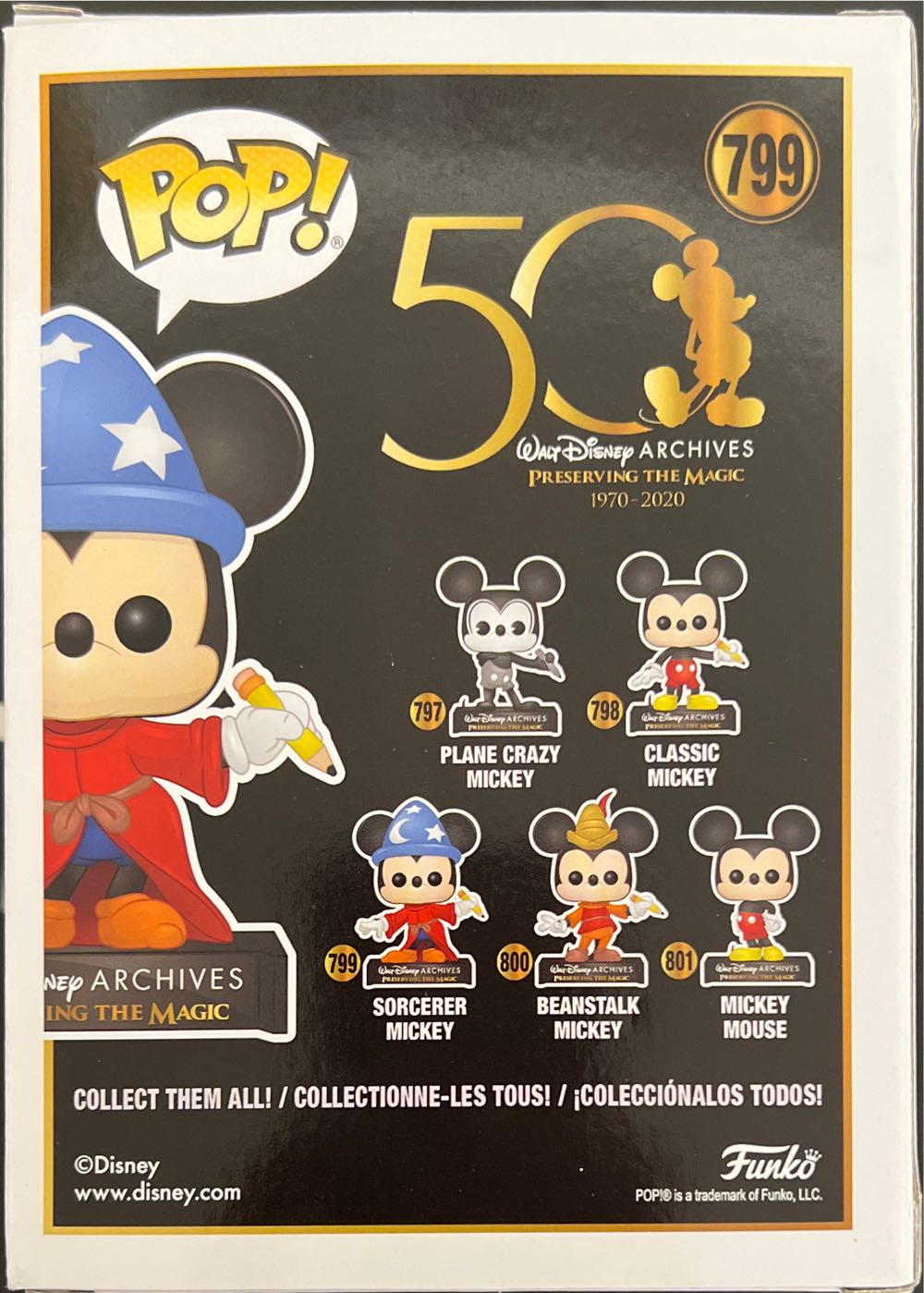 Sorcerer Mickey  vinyl figure collectible [Barcode 889698498913] - Main Image 2