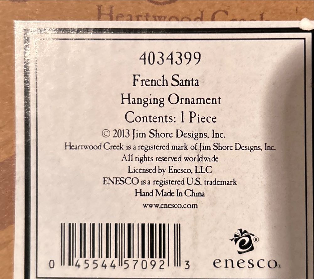 French Santa  vinyl figure collectible [Barcode 045544570923] - Main Image 2