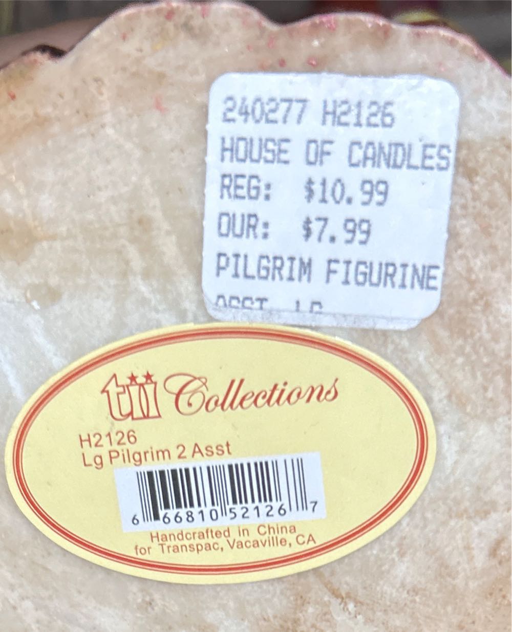 Vintage Tii Collections Carved Pilgrim Set Of 2  vinyl figure collectible [Barcode 666810521267] - Main Image 2