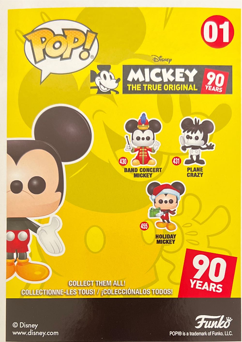 Mickey Mouse  vinyl figure collectible [Barcode 889698360944] - Main Image 2