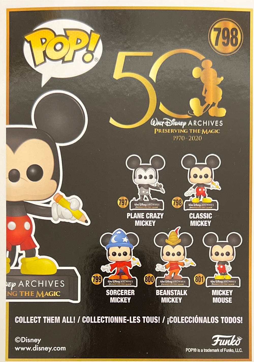 Classic Mickey  vinyl figure collectible [Barcode 889698498906] - Main Image 2