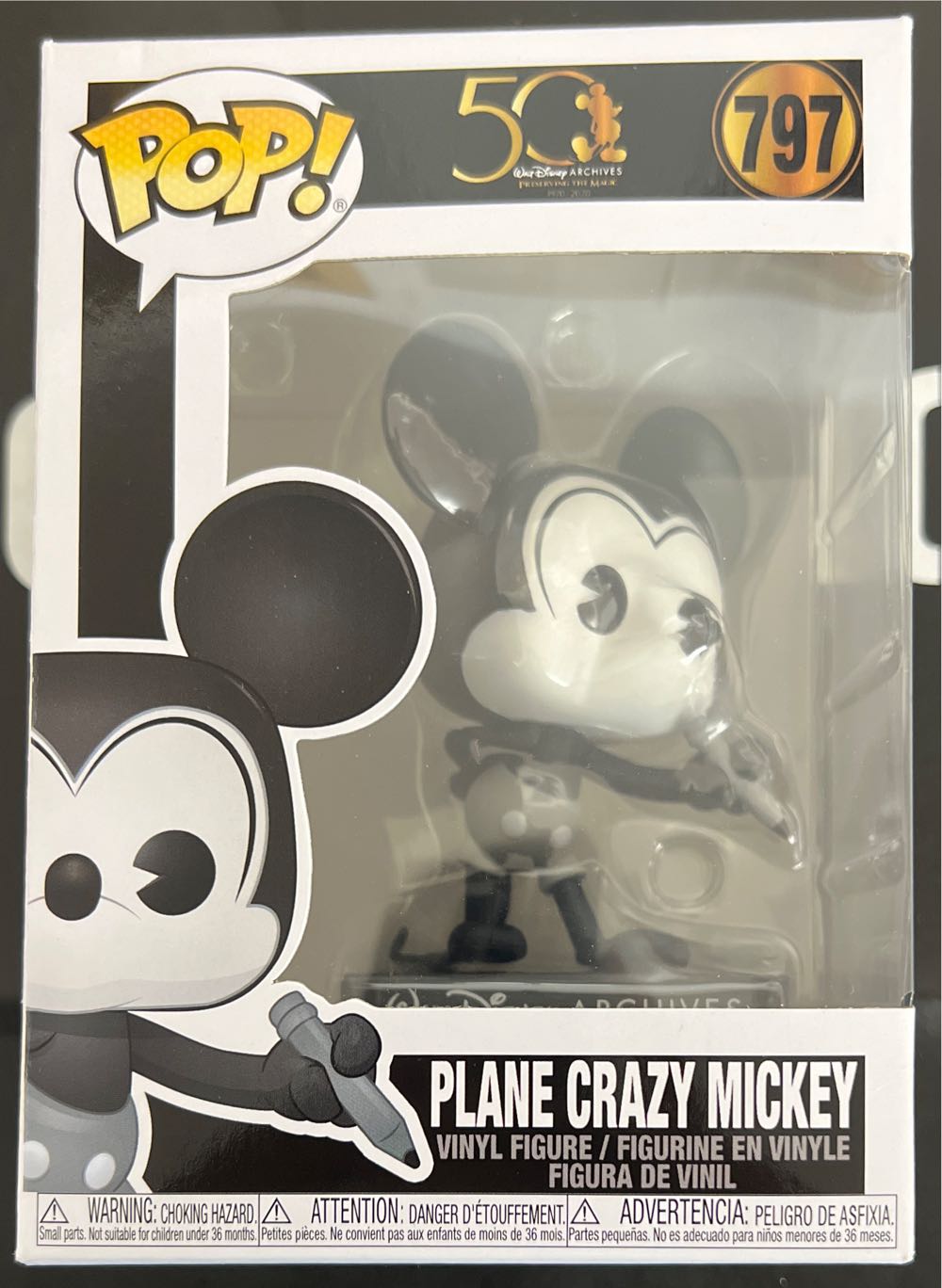 Plane Crazy Mickey  vinyl figure collectible [Barcode 889698498890] - Main Image 1