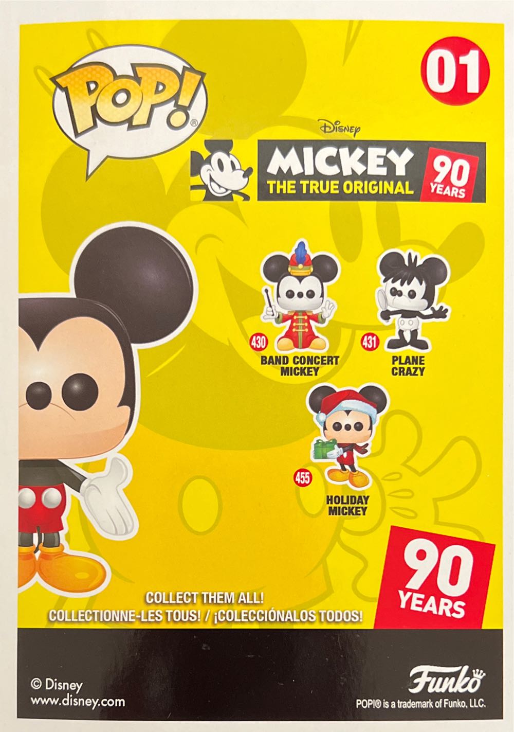 Mickey Mouse  vinyl figure collectible [Barcode 889698360937] - Main Image 2