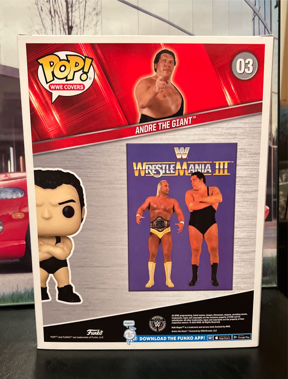 WWE:  03 WrestleMania III Andre The Giant - WWE vinyl figure collectible [Barcode 889698735742] - Main Image 2