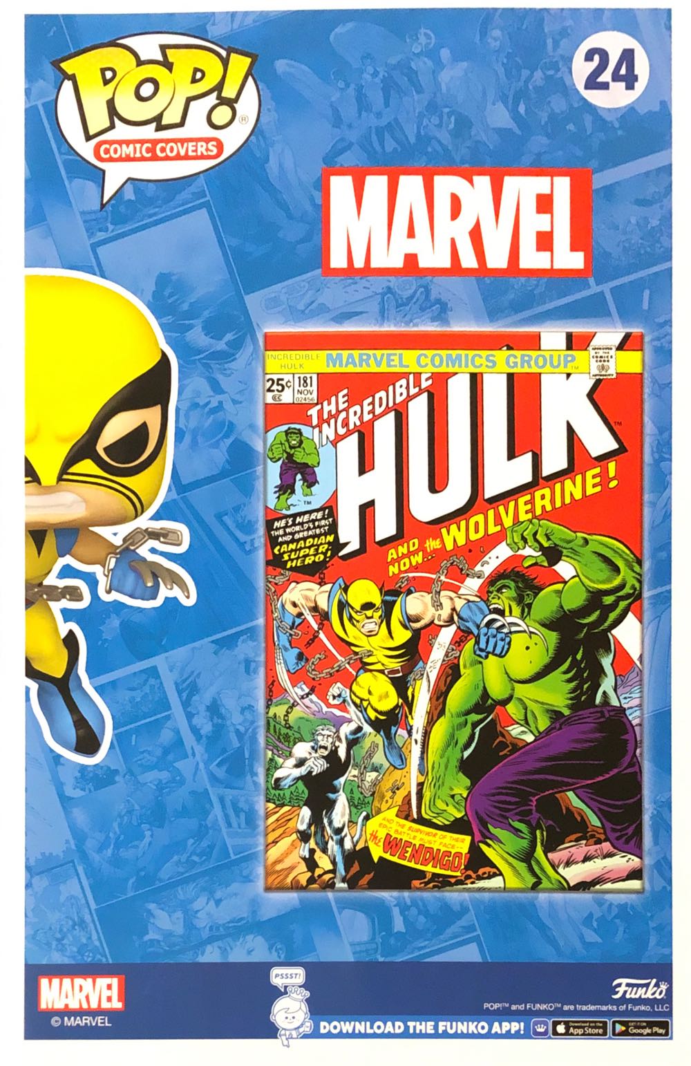 Marvel Wolverine: Incredible Hulk #181 - Marvel Universe vinyl figure collectible [Barcode 889698713382] - Main Image 3