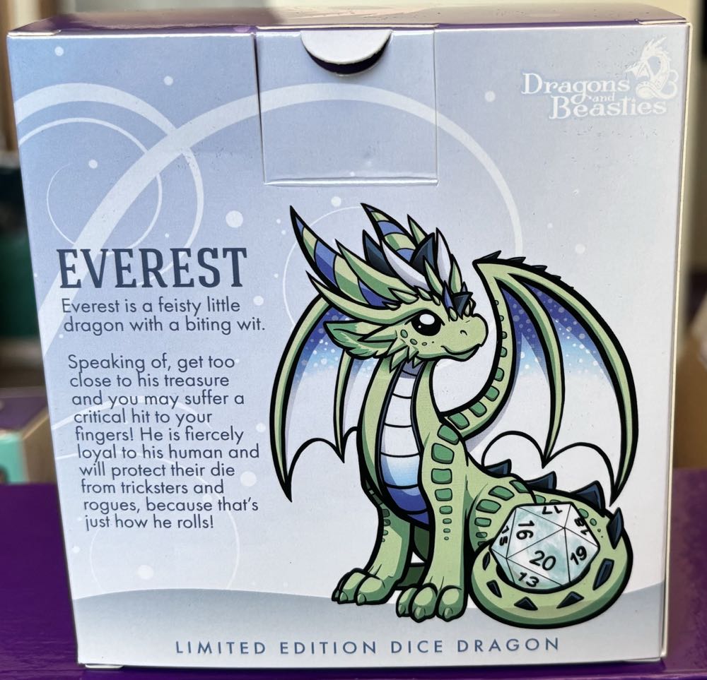 D&B Everest Dice Dragon  vinyl figure collectible [Barcode 810002711725] - Main Image 3