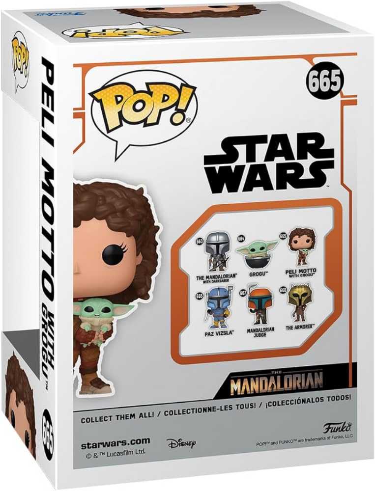 Peli Motto with Grogu, #665 - Star Wars: The Mandalorian vinyl figure collectible [Barcode 889698765527] - Main Image 4