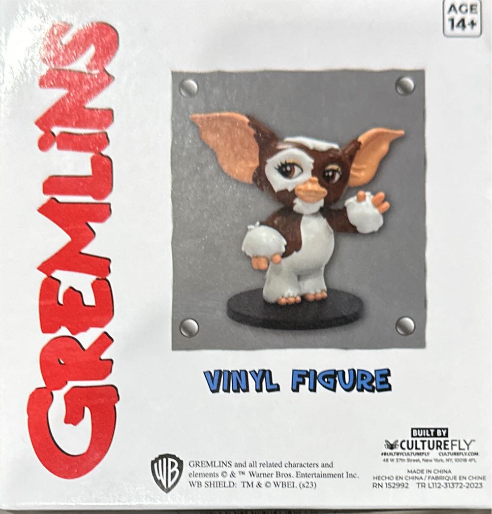 Gizmo -Fly Gremlins Culture Fly Figure: Gizmo Mogwai New Factory Sealed Mint Gizmo Culturefly New & Stripe Gizmo 4in Of 4.5” Mogwai Brand Collectible By 2 - Gremlins vinyl figure collectible [Barcode 840070943063] - Main Image 2