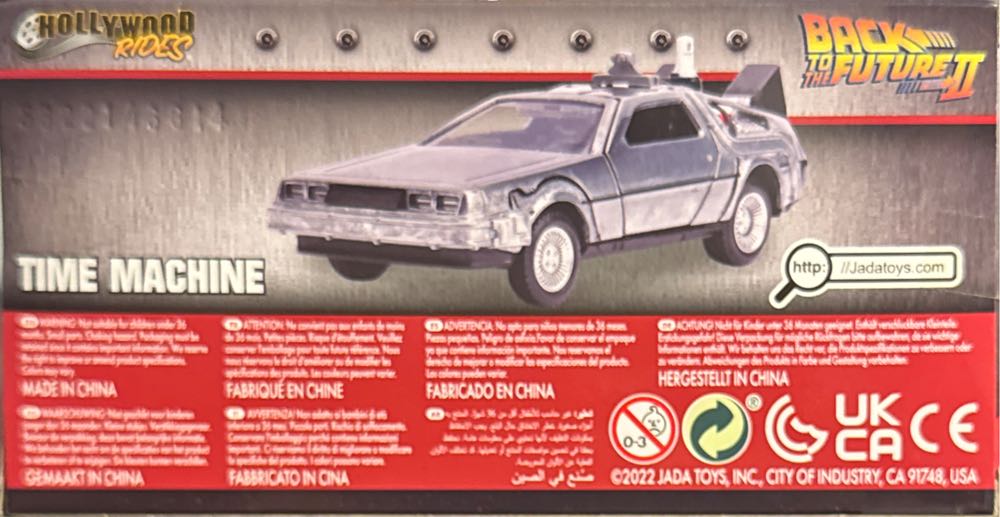 Jada Die-cast Back To The Future Time Machine  vinyl figure collectible [Barcode 801310240786] - Main Image 2