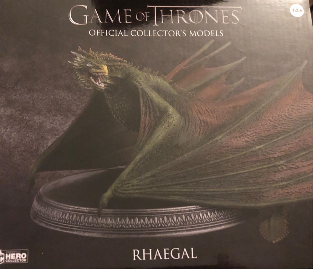 Game Of Thrones Rhaegal Official Collectors Models Eaglemoss Goten701 Model Got Dragon Exclusive  vinyl figure collectible [Barcode 5059072061261] - Main Image 2