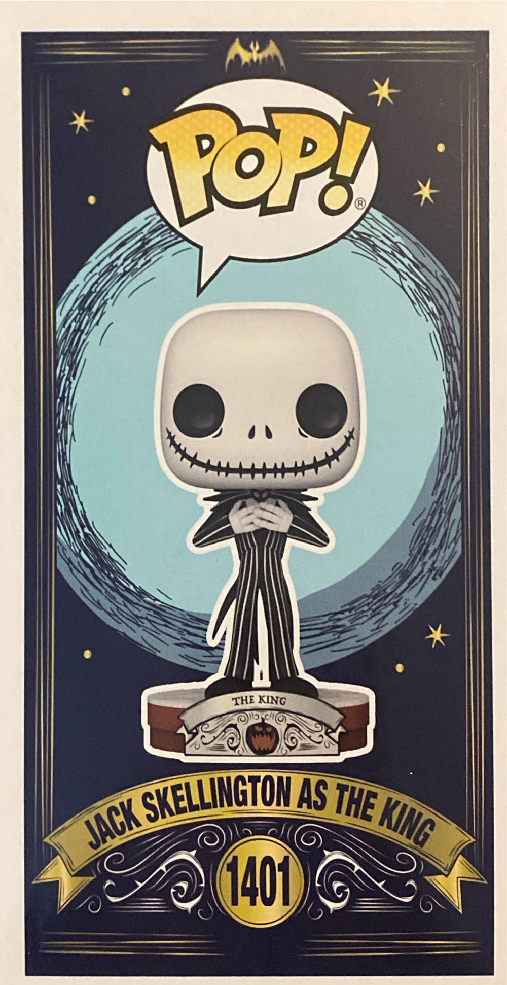 JACK SKELLINGTON AS THE KING (HOT TOPIC EXCLUSIVE) - The Nightmare Before Christmas vinyl figure collectible [Barcode 889698747073] - Main Image 2