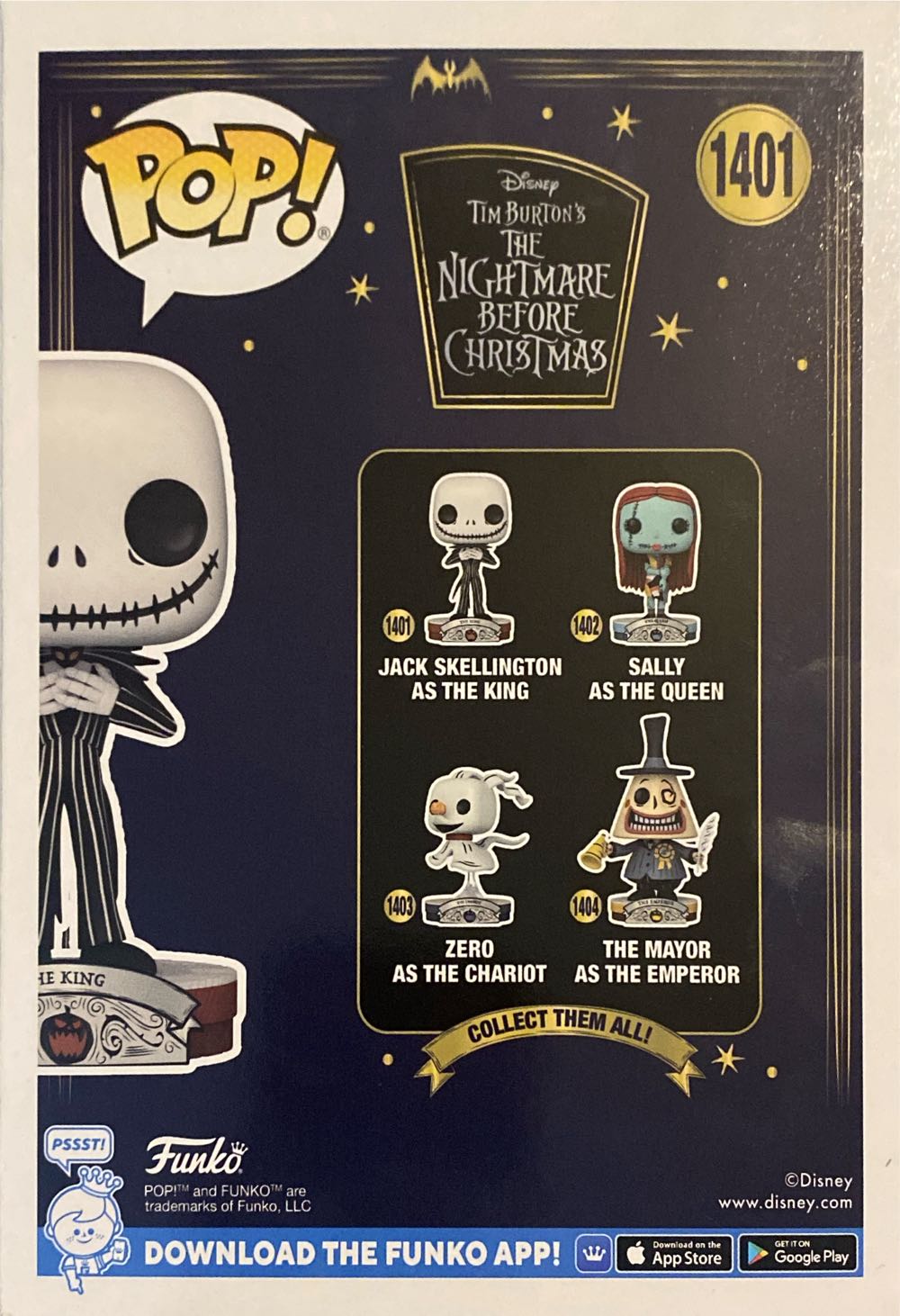 JACK SKELLINGTON AS THE KING (HOT TOPIC EXCLUSIVE) - The Nightmare Before Christmas vinyl figure collectible [Barcode 889698747073] - Main Image 3