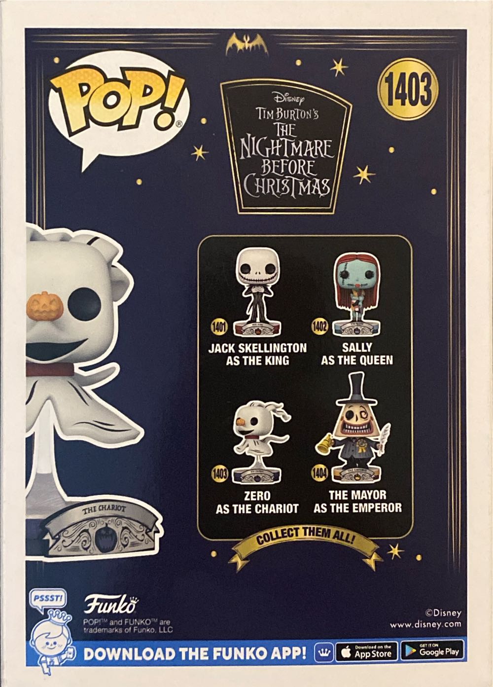 Zero - The Nightmare Before Christmas vinyl figure collectible [Barcode 889698747097] - Main Image 2