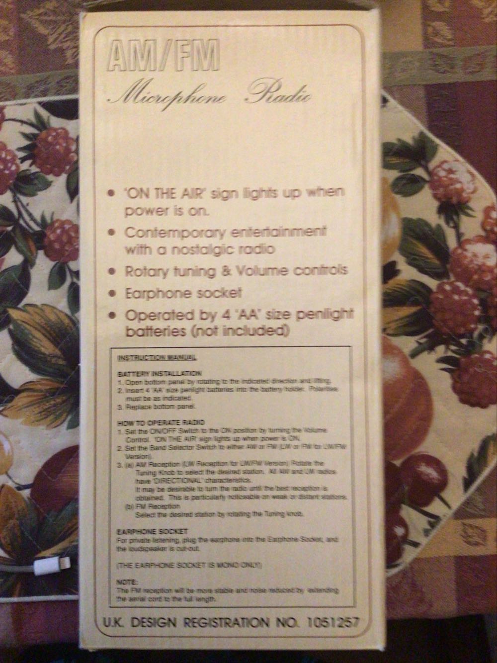 AM/FM Microphone Radio -Private Parts  vinyl figure collectible - Main Image 2