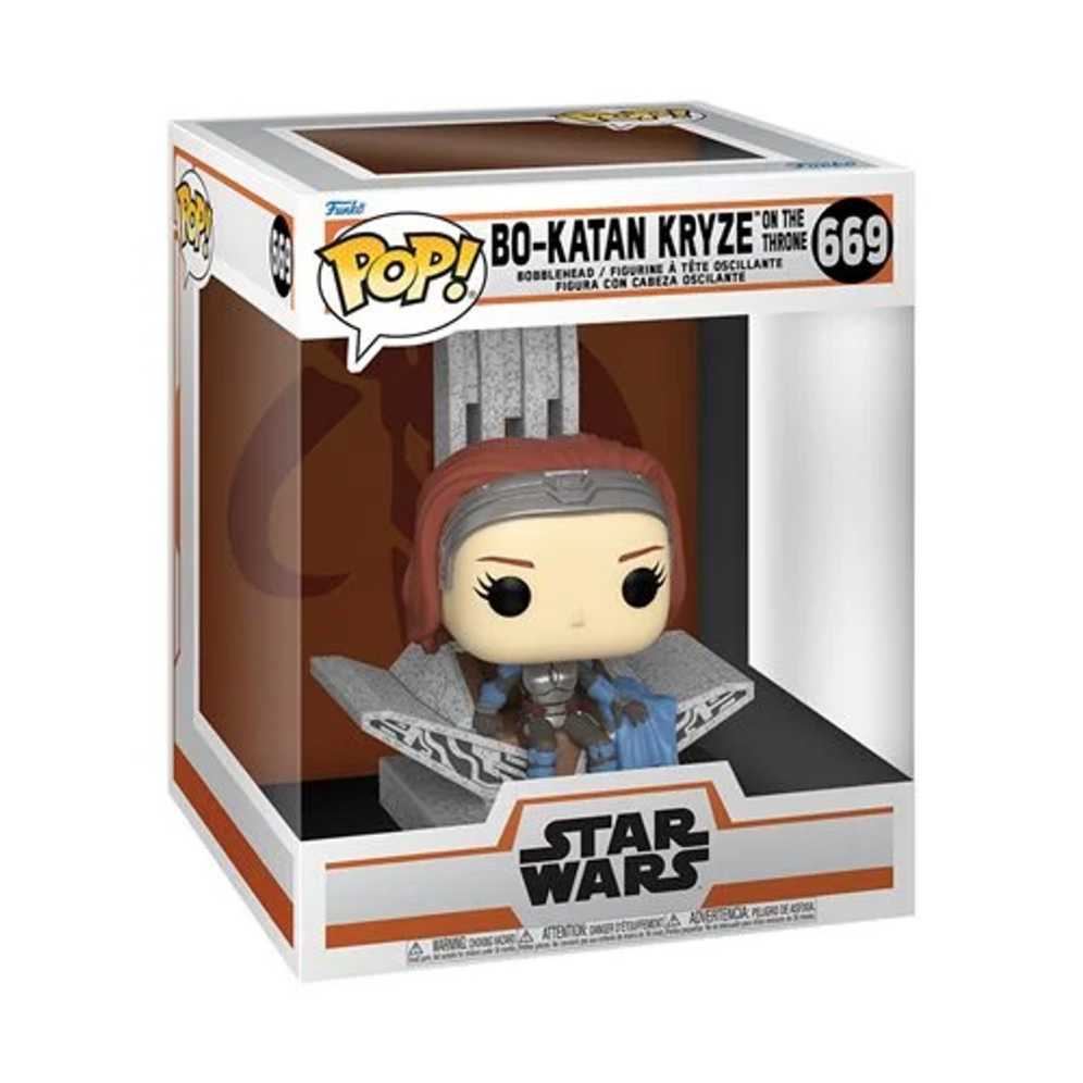 #669: Bo-Katan Kryze On The Throne - Star Wars: The Mandalorian vinyl figure collectible [Barcode 889698765459] - Main Image 3