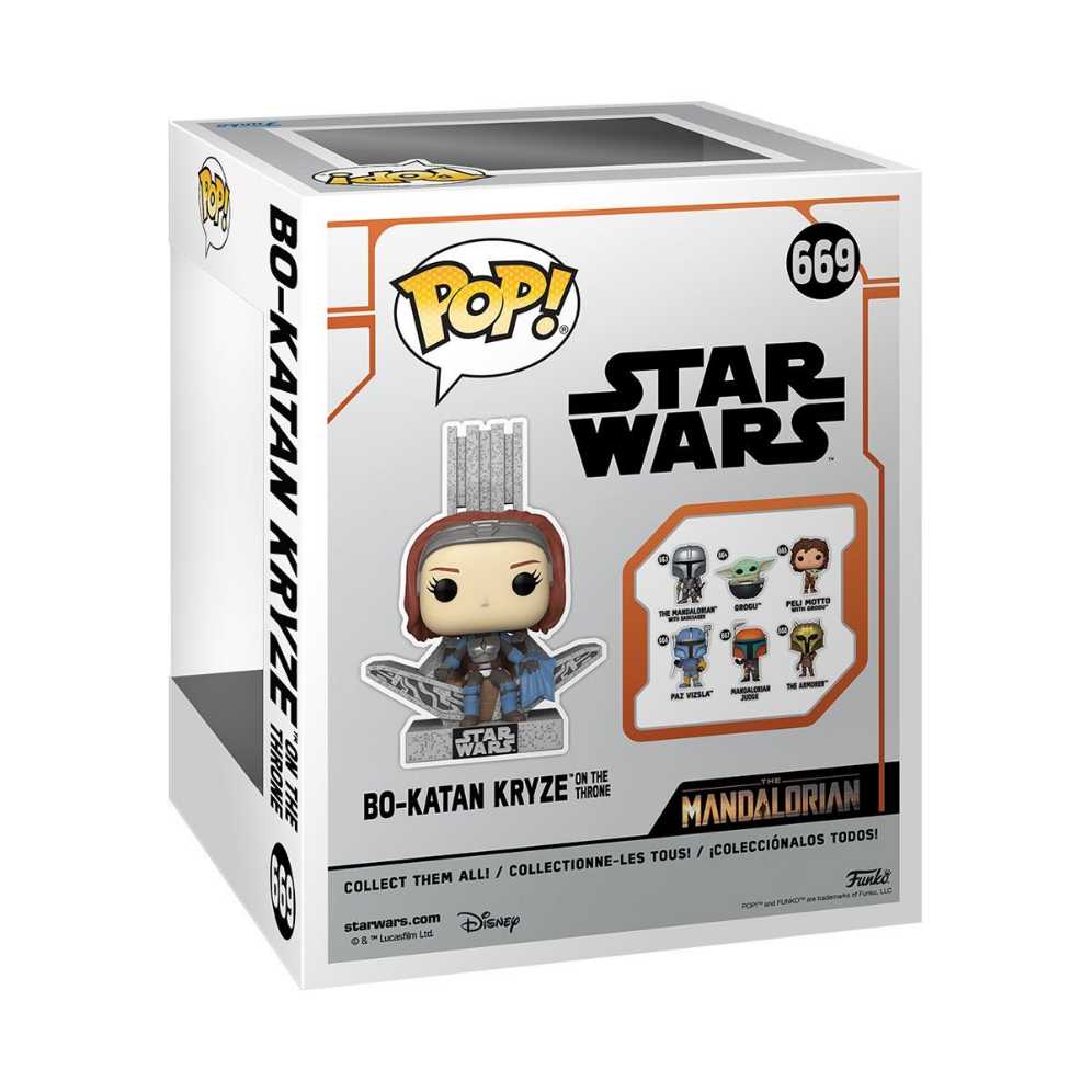 #669: Bo-Katan Kryze On The Throne - Star Wars: The Mandalorian vinyl figure collectible [Barcode 889698765459] - Main Image 4